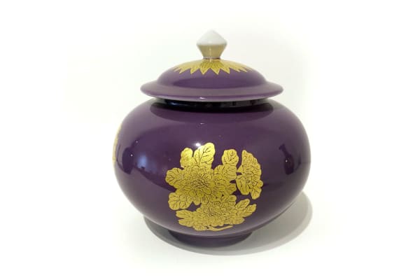 Yoshita Minori, Covered Jar with Circle Flower Design, 2016