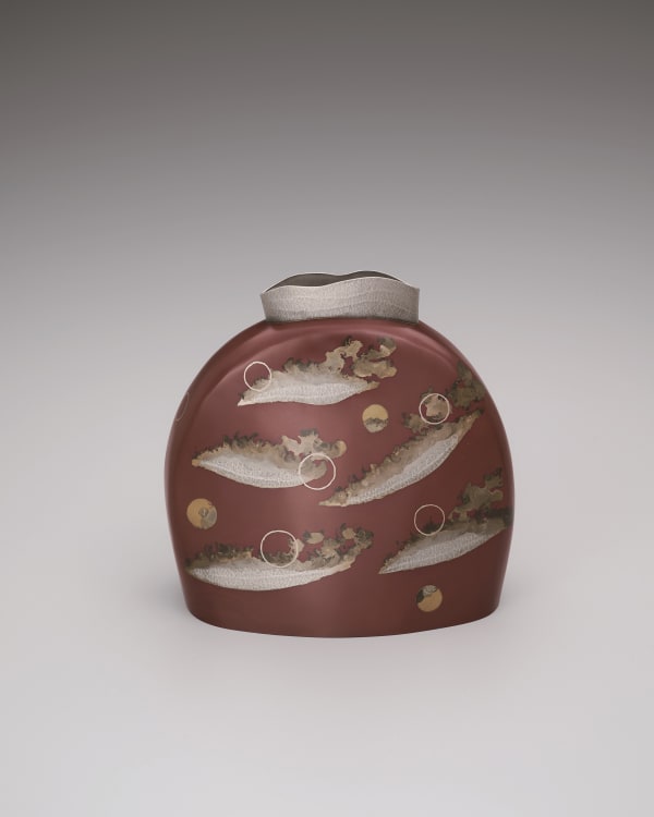 Oshiyama Motoko, Kakuhanmon Vase “Ranman” (Luxuriant) , 2024