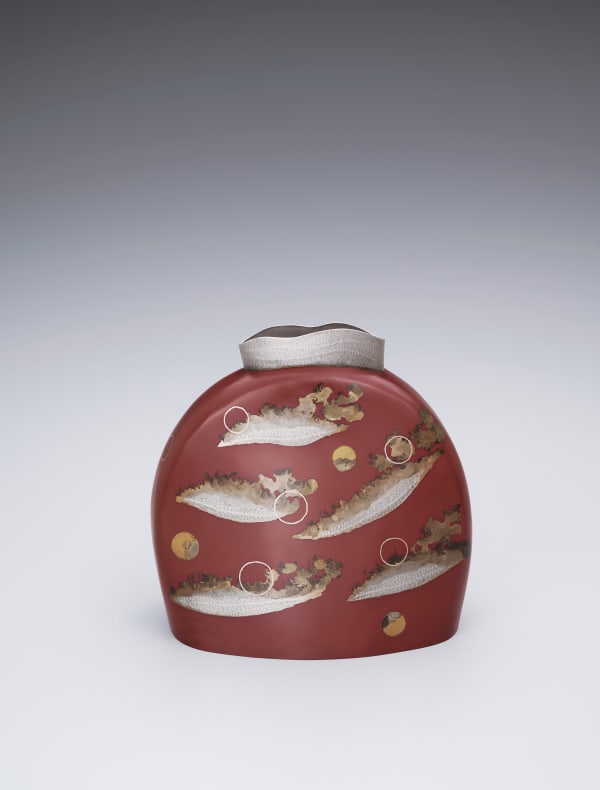 Oshiyama Motoko, Kakuhanmon Vase “Ranman” (Luxuriant) , 2024