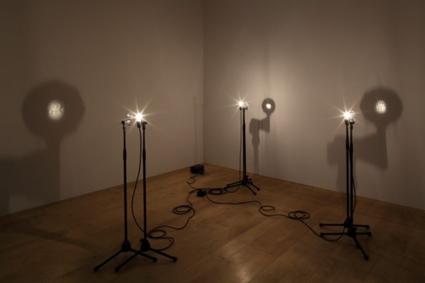 TAKAO MINAMI Light symbol 2011 Engrave on the light bulb, magnifier, stand Photo: Keizo Kioku