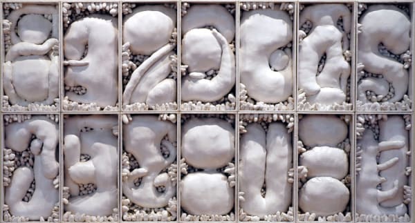 YAYOI KUSAMA Leftover Snow in the Dream 1982 Mixed media 179.3 x 332 x 22.3