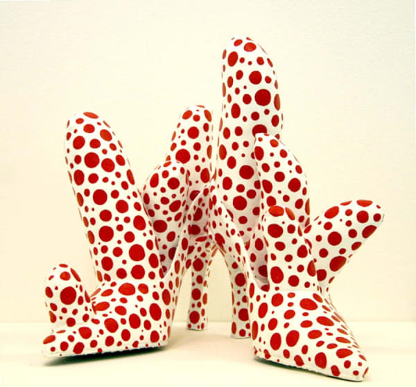 YAYOI KUSAMA Shoes 2002 Mixed media