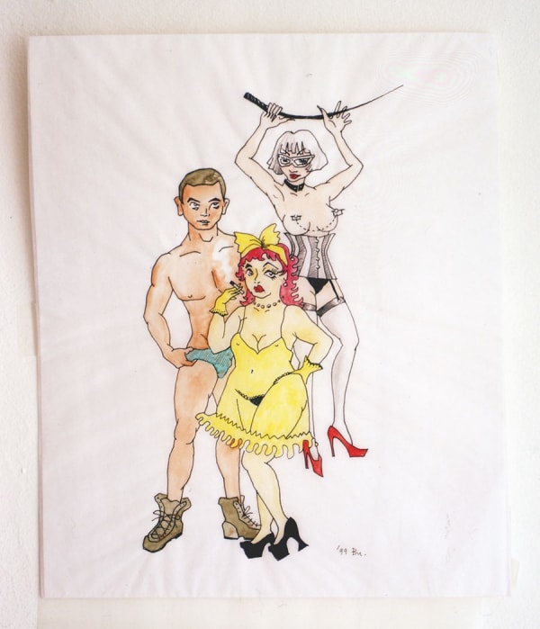 THE BITERS Untitled 1999 Ink, watercolour 26.4 x 21.6cm