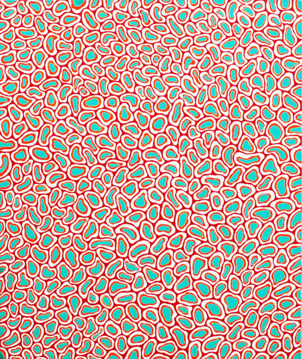 YAYOI KUSAMA Haym of Life 1987 Acrylic on canvas 38 x 46cm