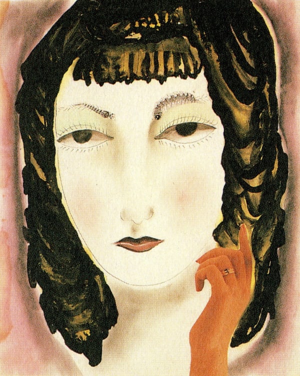 YAYOI KUSAMA Untitled 1970 Ink, watercolour, collage 35 x 28cm