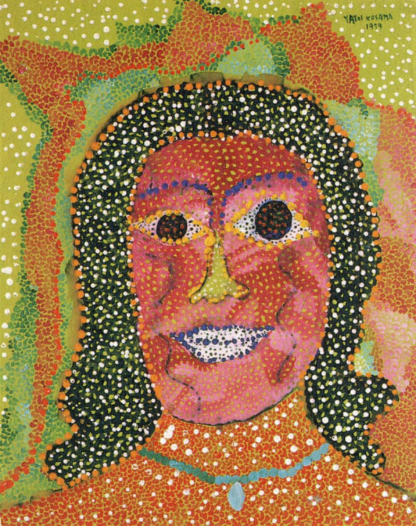 YAYOI KUSAMA 1979 Watercolour, oil 66 x 51.5cm