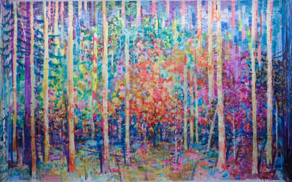 Alexey Kallima Emerald and purple forest, 2015 (fragment)