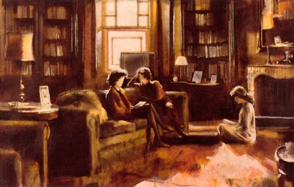 Oleg Golosiy Reading a Letter, 1991