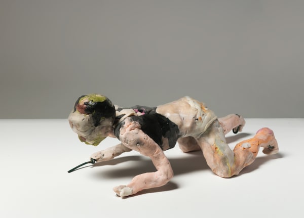 Леонид Цхе Л. Ю. 5, 2019 Модельная масса, проволока 30 x 12 см.