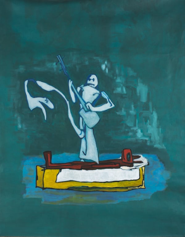 Inal I guard my sleep myself, 2025 acrylic on canvas 189 х 149 cm