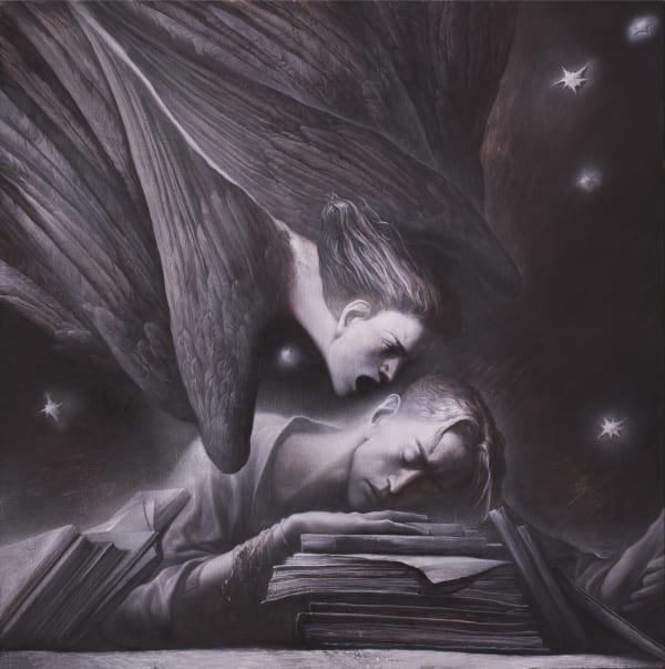 Egor Koshelev Get up!, 2025 oil on canvas 150 х 150 cm