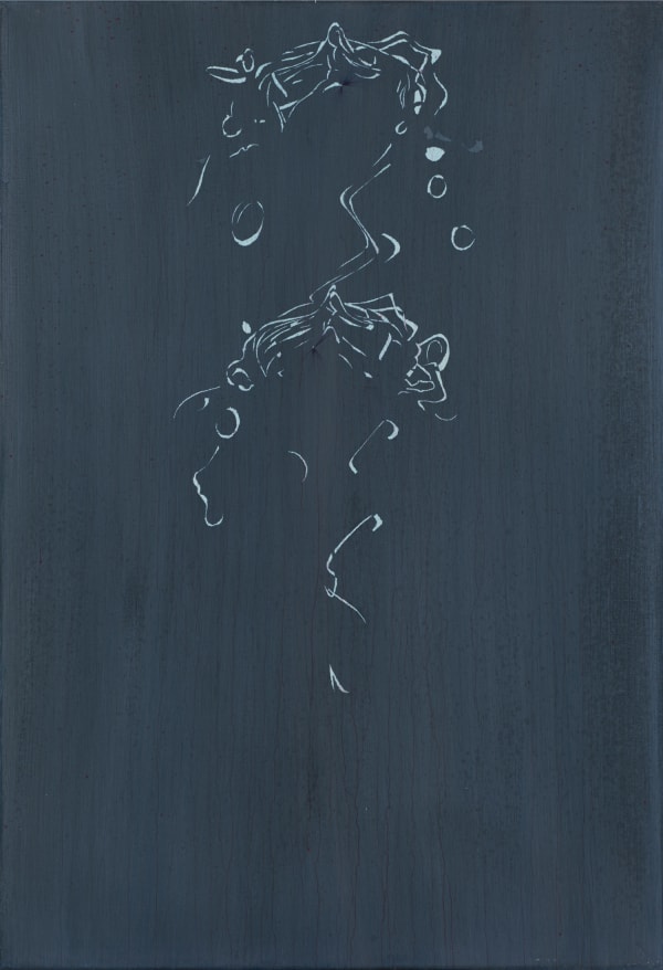 Виктор Алимпиев Ленинградская, двойной автопортрет, 2019