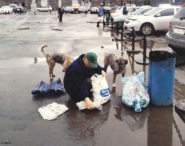 Semyon Faibisovich Curious from the cycle «Dog's life», 2011