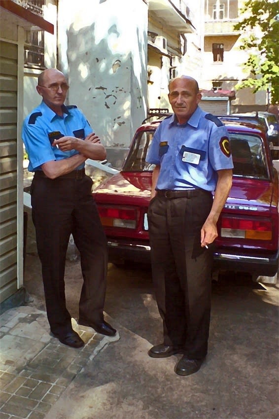 Semyon Faibisovich Guards from the cycle MY YARD, 2012