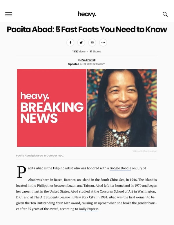 Pacita Abad: 5 Fast Facts You Need to Know