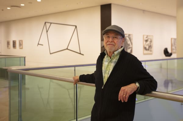 Installation view of William Tucker: Drawings and Wall Reliefs 1970 - 2020 with the Artist, 2021.
