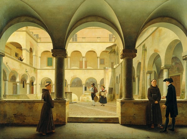 The cloister of the Aracoeli convent