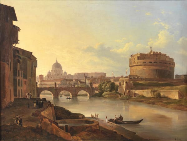 Views of Castel Sant’Angelo with the Bridge and San Pietro