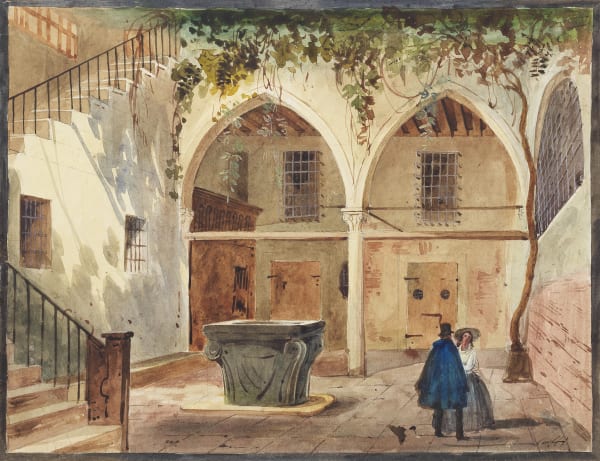 Ippolito CAFFI, Venetian courtyard