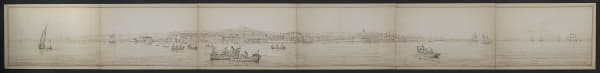 Antonio SENAPE, Panorama of Naples from the Sea, 19th century
