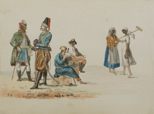 Ippolito CAFFI Oriental figures