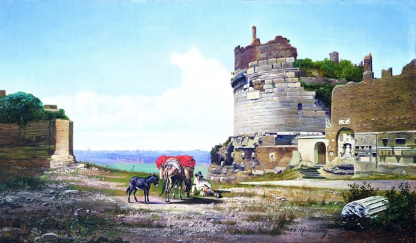 Along the Via Appia in Cecilia Metella