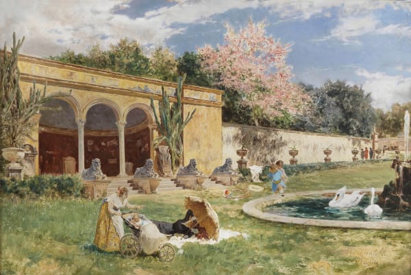 A Spring Morning in Villa Borghese