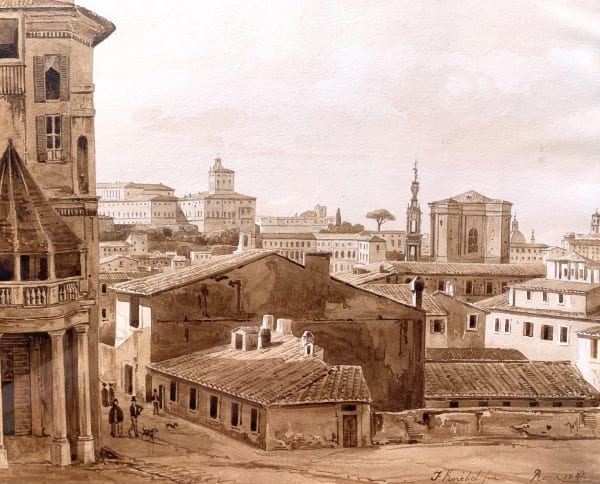 View of Rome from Trinità dei Monti