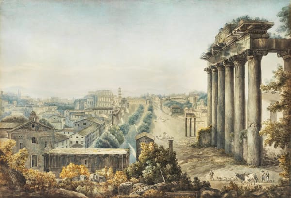 View of the Campo Vaccino from the Campidoglio