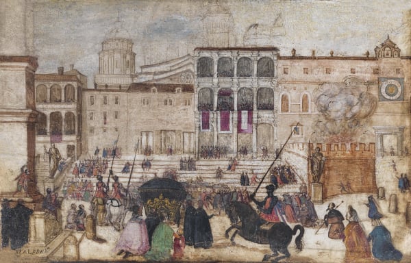 View of St. Peter's Square During a Papal Blessing