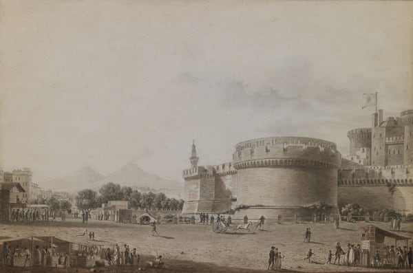 Naples, view of the “Largo di Castello”