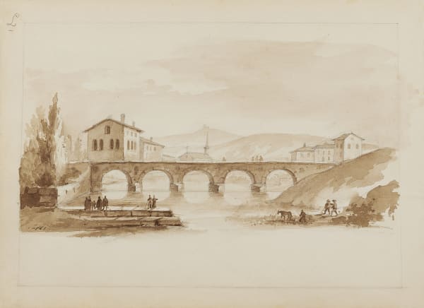 Ippolito CAFFI, Bridge of North Italy, 1841