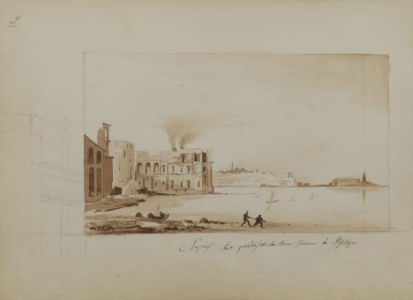 Ippolito CAFFI, View of Palazzo Donn' Anna in Naples, 1841