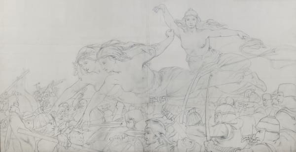 Study for “The Fatal Sisters Select the Doomed at the Battle”