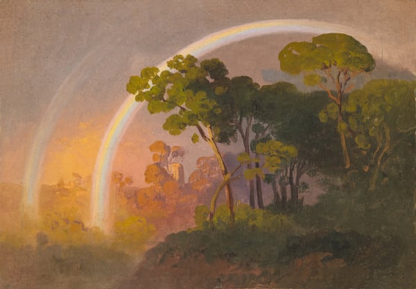 Double Rainbow above Roman Ruins