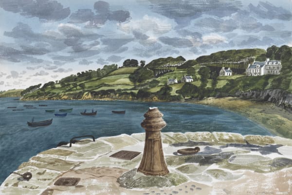 David Gentleman, Douarnenez, Finistère: Quayside and Bay of Douarnenez, 1959