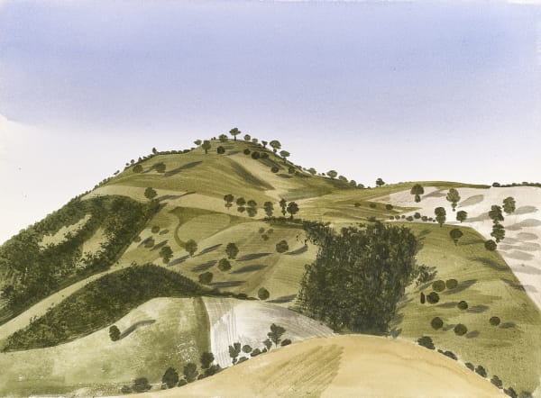 David Gentleman Near Urbino 1, 1961 Watercolour on paper 11 x 15 inches Signed D Gentleman (lower left)