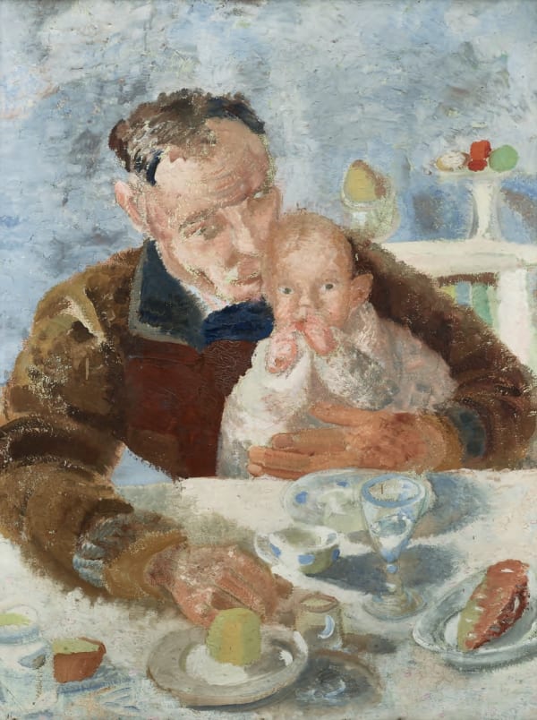 Winifred Nicholson - Father and Son (Ben and Jake Nicholson), 1927