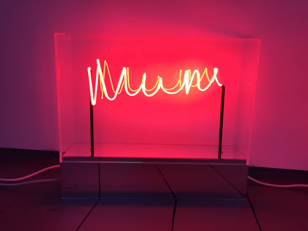 Peter Saville Mum and Dad, 2018 Neon. Unique 48.83 x 42.53 x 12.65 cm