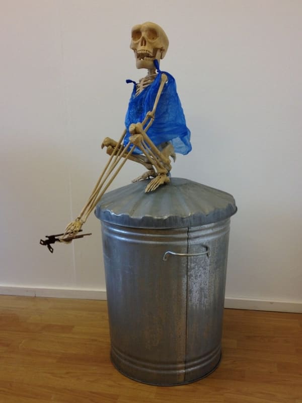 SHAUN DOYLE & MALLY MALLINSON Homo Tesco (Bin Boy) Mixed media sculpture Dimensions variable Unique 2012