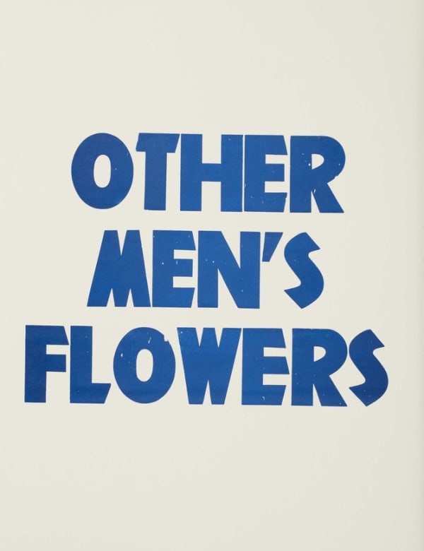 FACTUAL NONSENSE Title Page Other Men’s Flowers - ‘Book Edition’ 1994 Screenprints and printed letterpress. Portfolio edition of 100 + 20 APs. Colophon page signed by all the artists and numbered. Published by Paragon Press, London