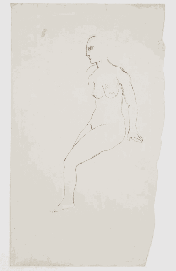 Pablo Picasso 'Femme Nue Assise' 1903