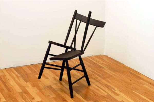 John Latour, Untitled, 2000 wooden chair, acrylic paint 85 x 40 x 73 cm