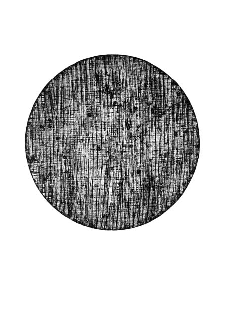 Jérôme Fortin, Tondo no. X, Collography, 2003, 75 x 56 cm, edition of 10