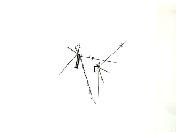Michael A. Robinson, Untitled, letraset on paper, 20 x 30