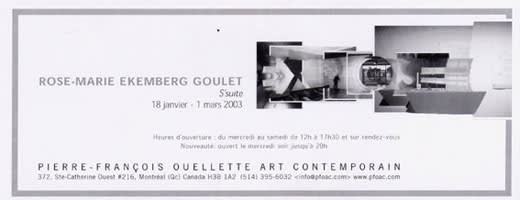 Rose-Marie Goulet: S'suite