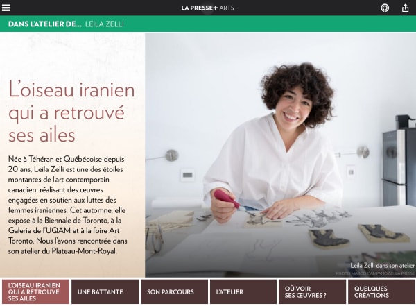 Leila Zelli: L'oiseau iranien qui a retrouvé ses ailes