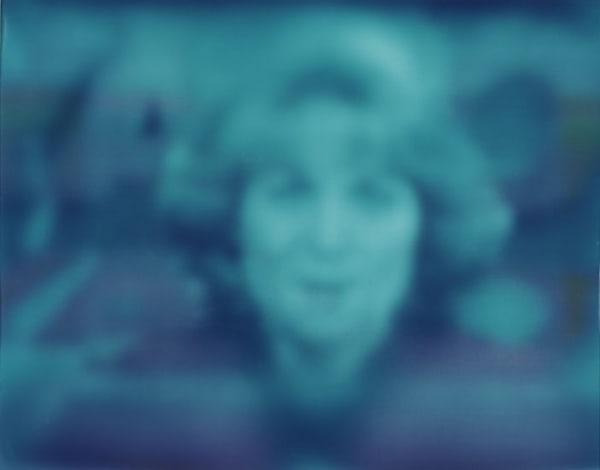 Robert Heinecken, Misc...Newswoman (Purple), 1984