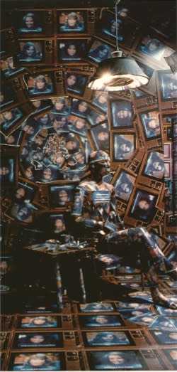 Robert Heinecken, Waking Up in News America, 1986