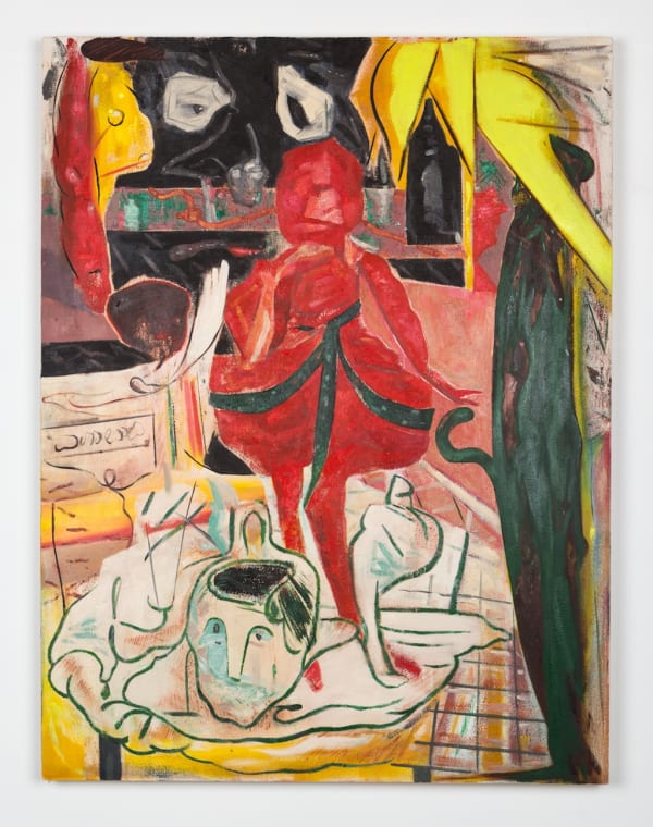 Scott Anderson, Judith (2018). Oil and oil crayon on canvas, 42 x 32 inches. Courtesy of the artist.